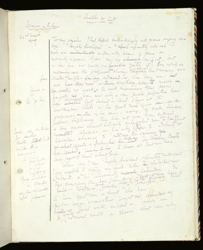 Page from Women in Fiction, Published as A Room of One